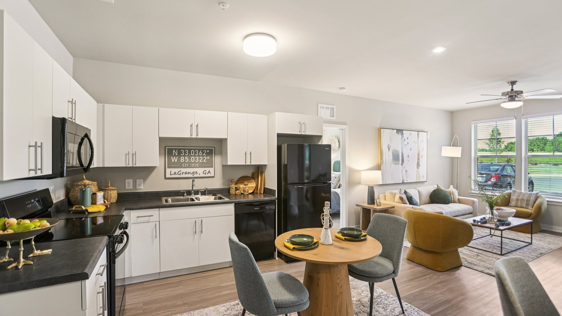Authentix LaGrange Kitchen and Living Room