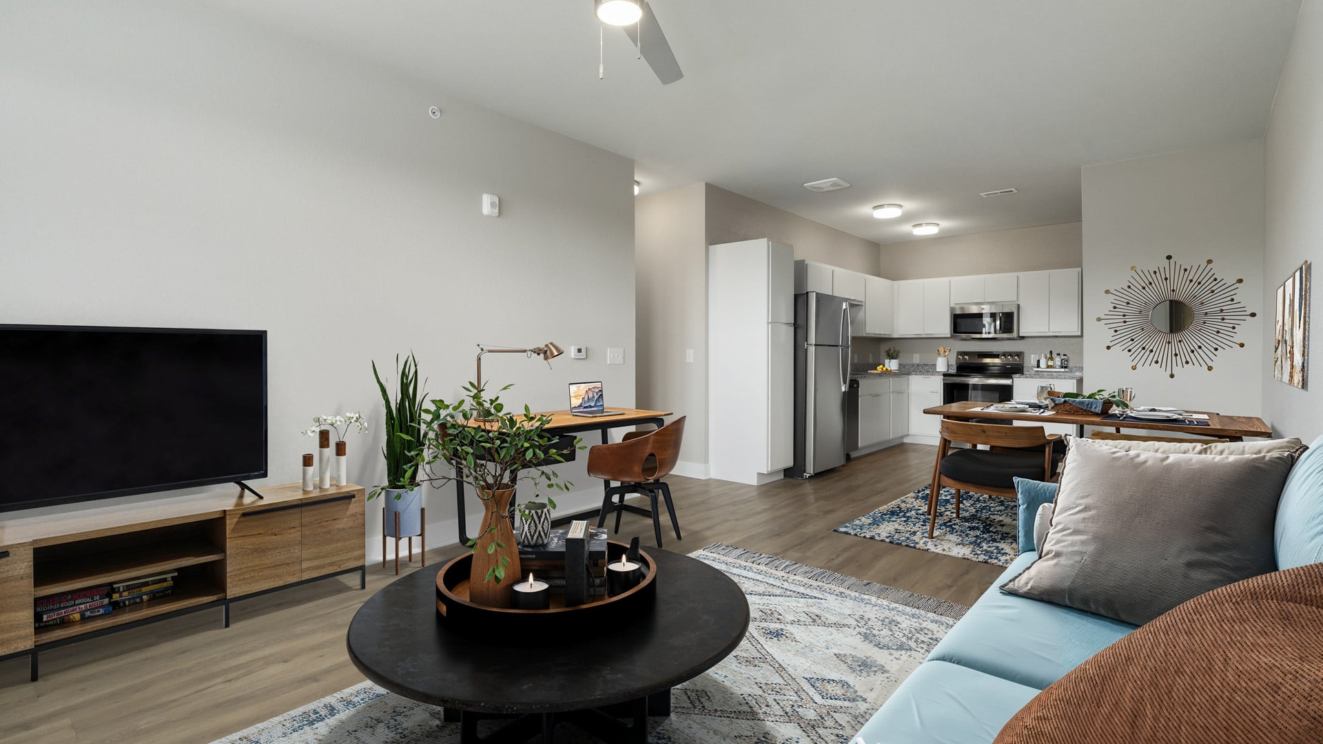 Authentix Huber Heights Living Room and Kitchen (2)