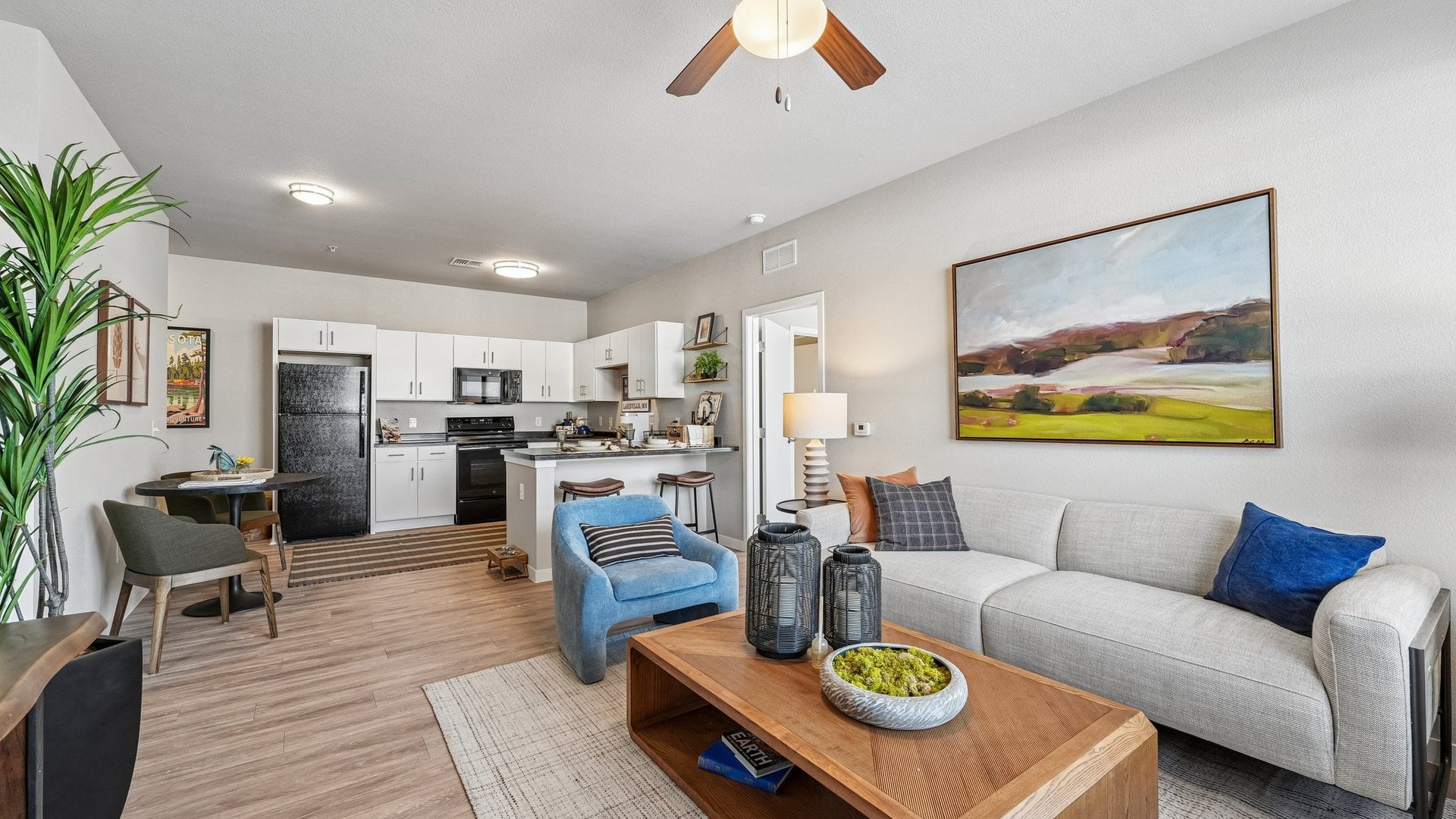 Authentix Lakeville Living Room and Kitchen (2)