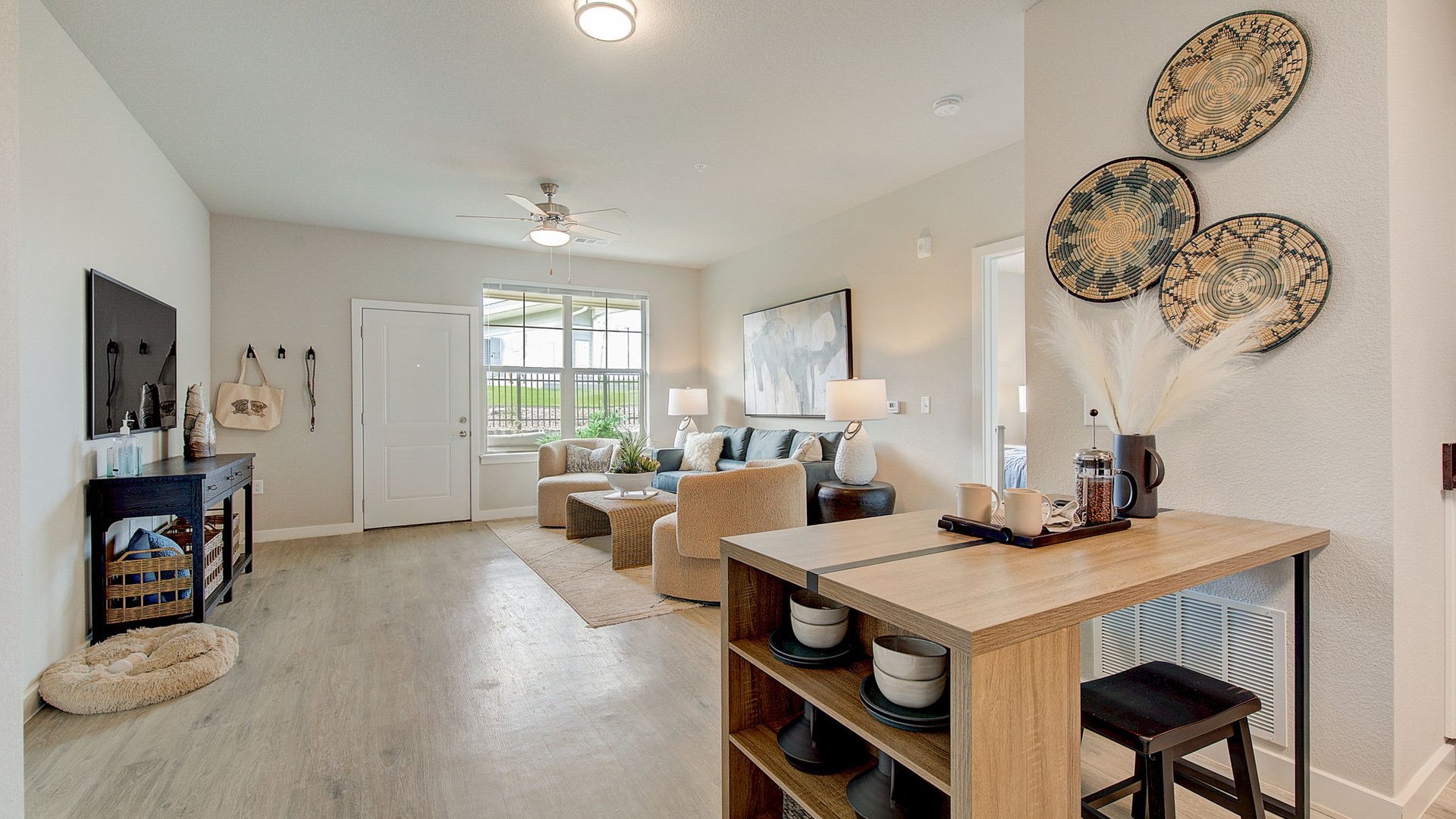 Kitchen and Living Room